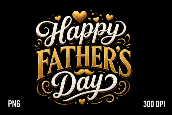 Download Happy Fathers Day Gold PNG - Gold Collection